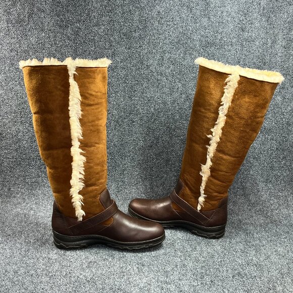 Born Helga Winter Boots Women's Size 9 Brown Shearling Lined Tall Outdoor Snow - Picture 10 of 16